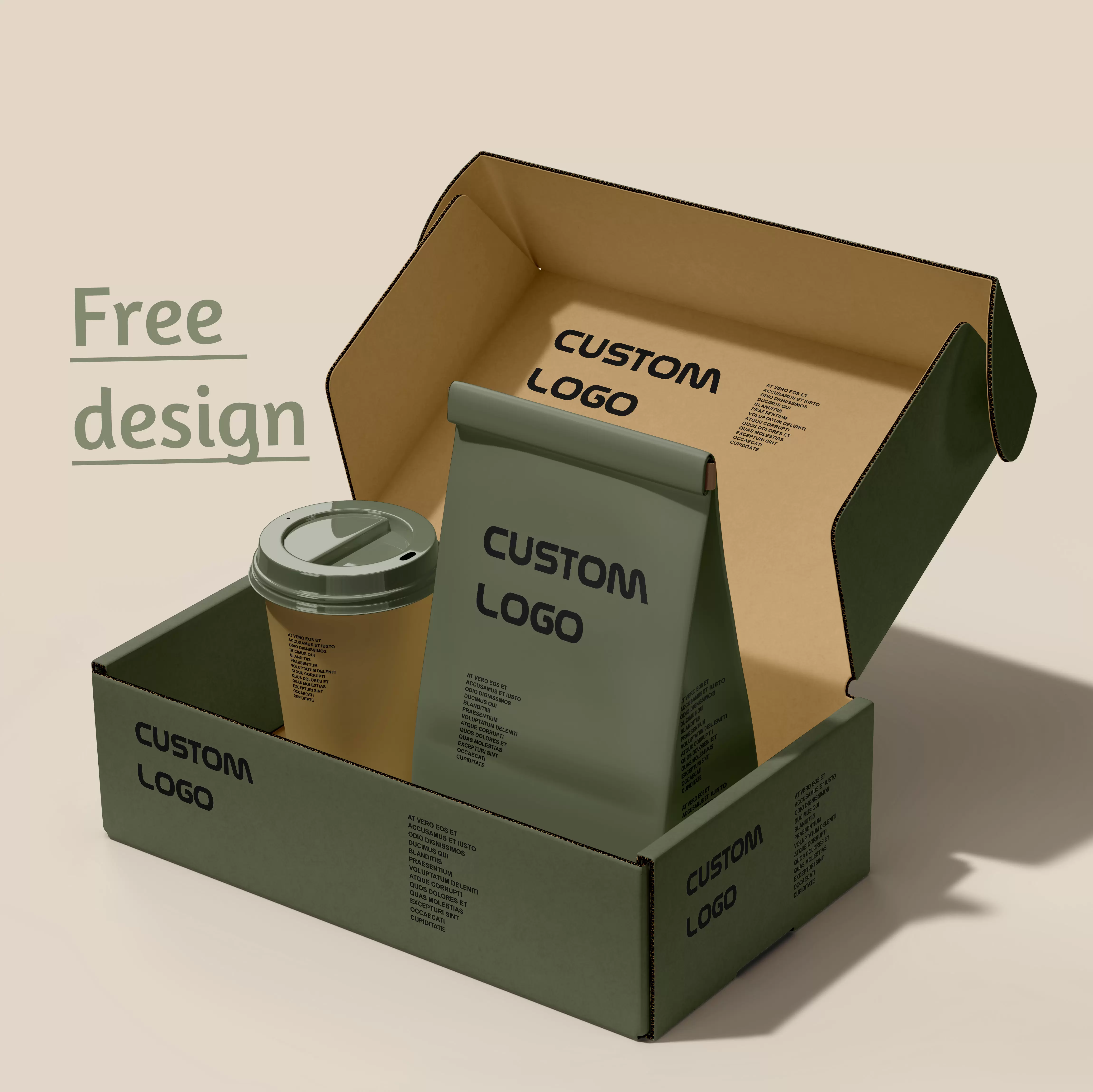 Corrugated mailer boxes for printed shipping and brand packaging